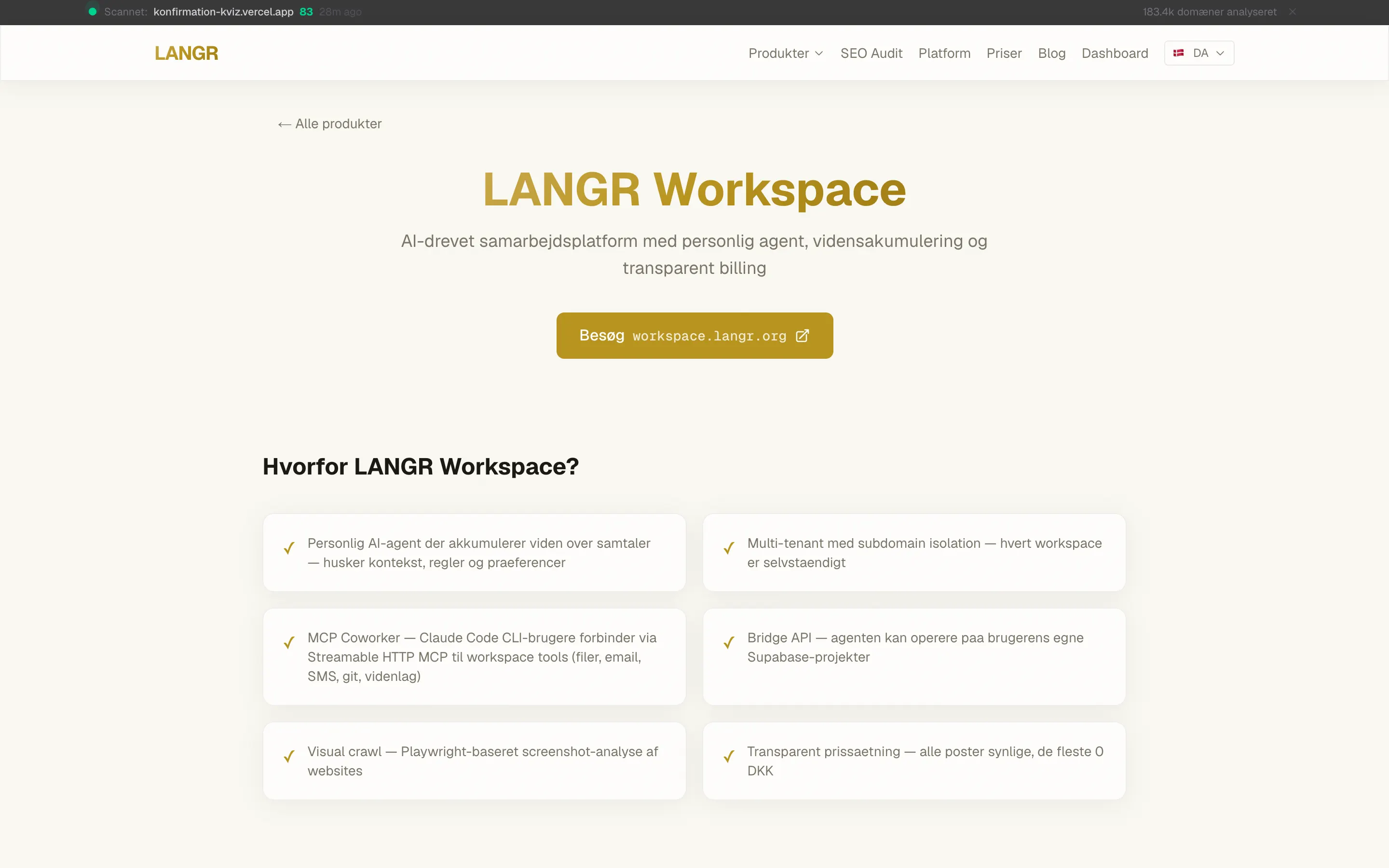 LANGR Workspace